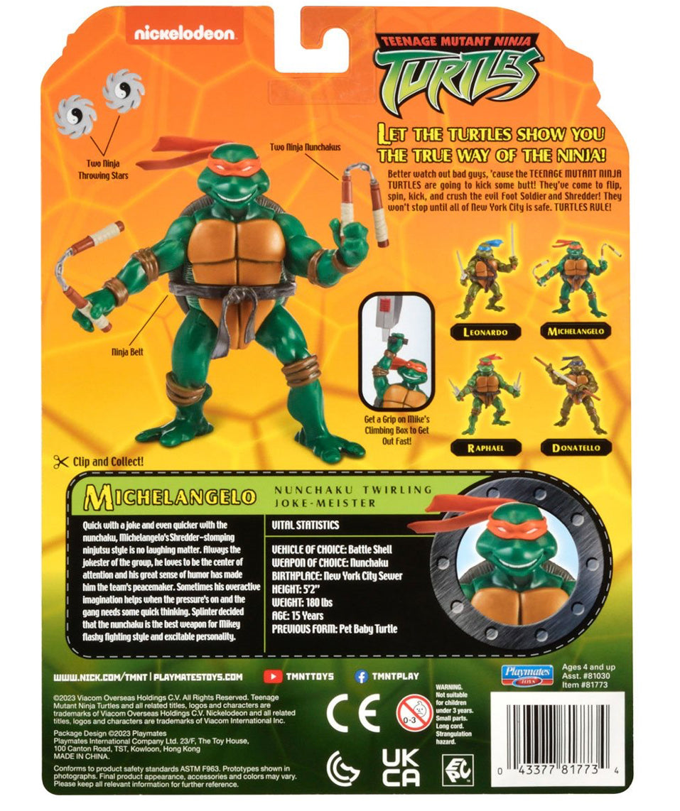 Teenage Mutant Ninja Turtles Original Classic Basic Action Figure Michelangelo