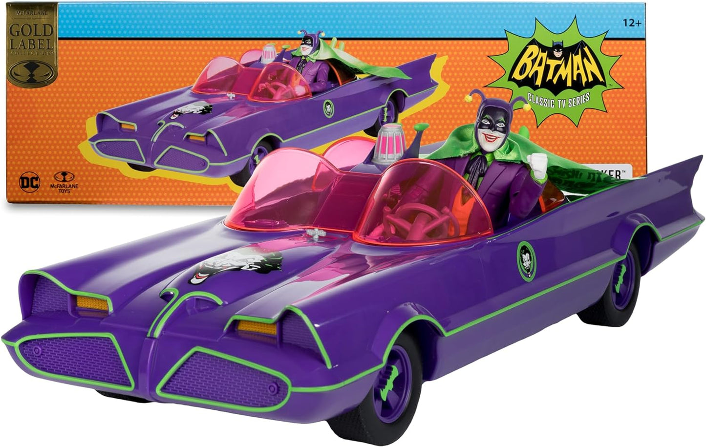 DC Retro Batmobile & The Joker (Batman 66')