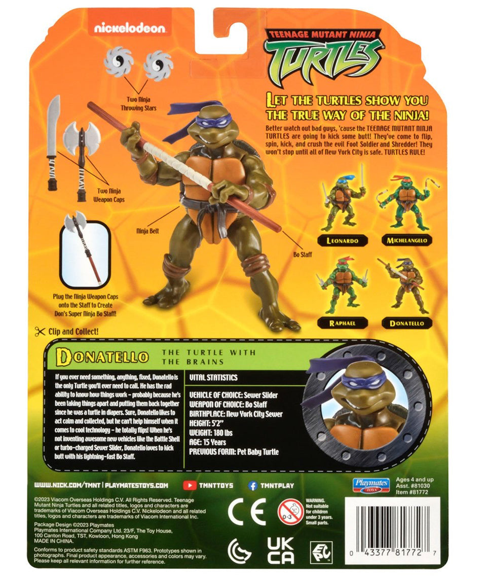 Teenage Mutant Ninja Turtles Original Classic Basic Action Figure Donatello
