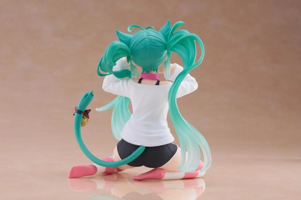 Vocaloid Desktop Cute Hatsune Miku (Nekomimi T-Shirt Ver.) Figure
