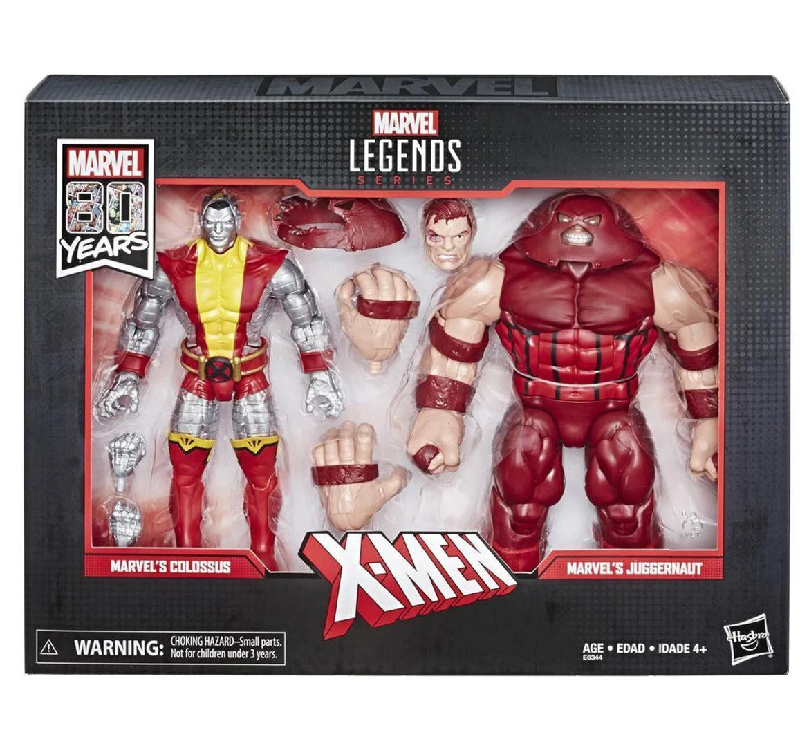 Marvel Legends 80th Anniversary Colossus and Juggernaut 6-Inch Action Figures