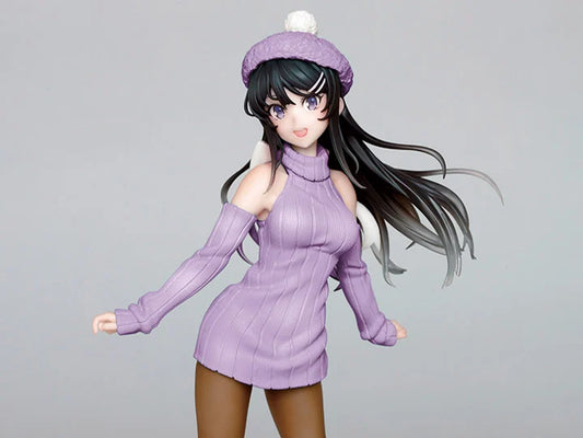 Rascal Does Not Dream of a Dreaming Girl Senpai Mai Sakurajima (Knit One-Piece Ver.) Coreful Figure (Renewal Edition)