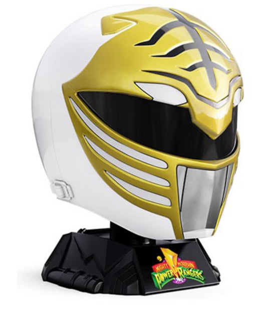 Power Rangers Lightning Collection Premium White Ranger Helmet Prop Replica