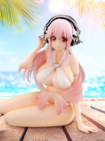 Nitroplus Super Sonico (White Bikini Ver.) Noodle Stopper Figure